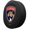 Florida Tire Cover w/ Panthers Logo - Black Vinyl