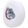 Gonzaga Tire Cover w/ Bulldogs Logo - White Vinyl