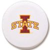 Iowa State Tire Cover w/ Cyclones Logo - White Vinyl