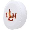 Louisiana Monroe Tire Cover w/ Warhawks Logo - White Vinyl