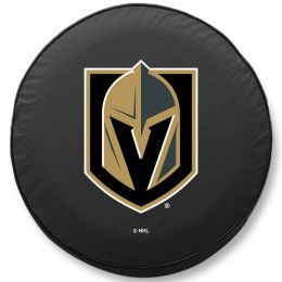 Vegas Tire Cover w/ Golden Knights Logo on Black Vinyl