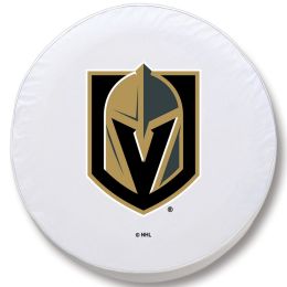 Vegas Tire Cover w/ Golden Knights Logo on White Vinyl