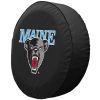 Maine Tire Cover w/ Black Bears Logo - Black Vinyl