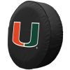 Miami Hurricanes Black Spare Tire Cover