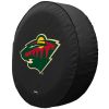 Minnesota Tire Cover w/ Wild Logo - Black Vinyl