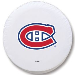 Montreal Tire Cover w/ Canadiens Logo - White Vinyl