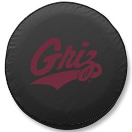 Montana Tire Cover w/ Grizzlies Logo - Black Vinyl