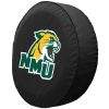 Northern Michigan Tire Cover w/ Wildcats Logo - Black Vinyl