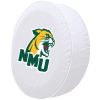 Northern Michigan Tire Cover w/ Wildcats Logo - White Vinyl