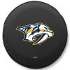 Nashville Tire Cover w/ Predators Logo - Black Vinyl