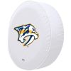 Nashville Tire Cover w/ Predators Logo - White Vinyl