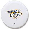 Nashville Tire Cover w/ Predators Logo - White Vinyl