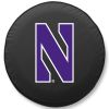 Northwestern Tire Cover w/ Wildcats Logo - Black Vinyl