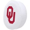 Oklahoma Tire Cover w/ Sooners Logo - White Vinyl
