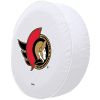 Ottawa Tire Cover w/ Senators Logo - White Vinyl