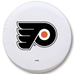 Philadelphia Tire Cover w/ Flyers Logo - White Vinyl