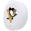 Pittsburgh Tire Cover w/ Penguins Logo - White Vinyl