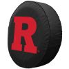 Rutgers Tire Cover w/ Scarlet Knights Logo - Black Vinyl