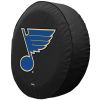 St Louis Tire Cover w/ Blues Logo - Black Vinyl