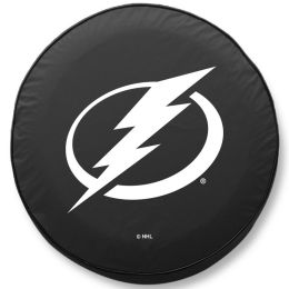 Tampa Bay Tire Cover w/ Lightning - Black Vinyl