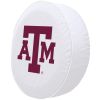 Texas A&M Tire Cover w/ Aggies Logo - White Vinyl