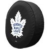 Toronto Tire Cover w/ Maple Leafs Logo - Black Vinyl