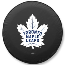 Toronto Tire Cover w/ Maple Leafs Logo - Black Vinyl