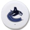 Vancouver Tire Cover w/ Canucks Logo - White Vinyl