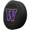 Washington Tire Cover w/ Huskies Logo - Black Vinyl