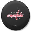 Washington Tire Cover w/ Capitals Logo - Black Vinyl