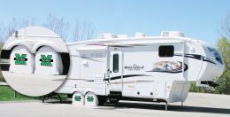 Marshall Thundering Herd RV Tire Shade