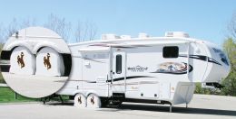 Wyoming Cowboys RV Tire Shade
