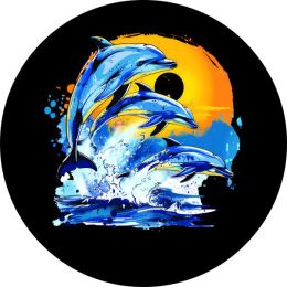 Dolphins in the Sun Spare Tire Cover