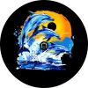 Dolphins in the Sun Spare Tire Cover