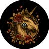Unicorn Fantasy w/ Flowers Spare Tire Cover