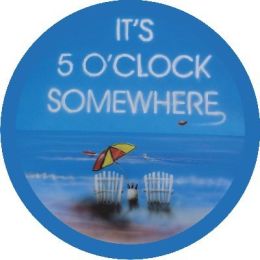 It's 5 O'clock Somewhere Blue Spare Tire Cover