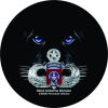 82nd Airborne Spare Tire Cover on Black Vinyl