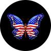 American Flag Butterfly for Patriotism Spare Tire Cover