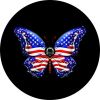 American Flag Butterfly for Patriotism Spare Tire Cover