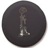 Battlefield Cross Spare Tire Cover - Black Vinyl