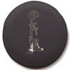 Battlefield Cross Spare Tire Cover - Black Vinyl