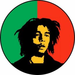 Bob Marley Spare Tire Cover on Black Vinyl
