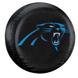 Carolina Panthers Large Spare Tire Cover w/ Officially Licensed Logo