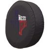 Don't Mess with Texas Color Spare Tire Cover - Black Vinyl