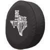 Don't Mess with Texas B&W Spare Tire Cover - Black Vinyl
