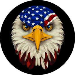 Eagle Head w/ American Flag Spare Tire Cover