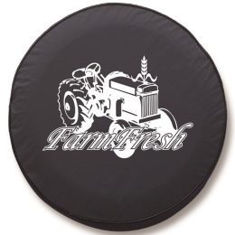 Farm Fresh Spare Tire Cover - Black Vinyl