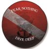 Divers Symbol Quote Spare Tire Cover - Black Vinyl