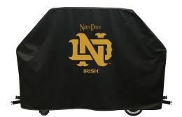 Notre Dame (Vintage) BBQ Grill Cover - Black
