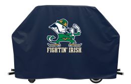 Notre Dame (Leprechaun) BBQ Grill Cover - Navy Blue